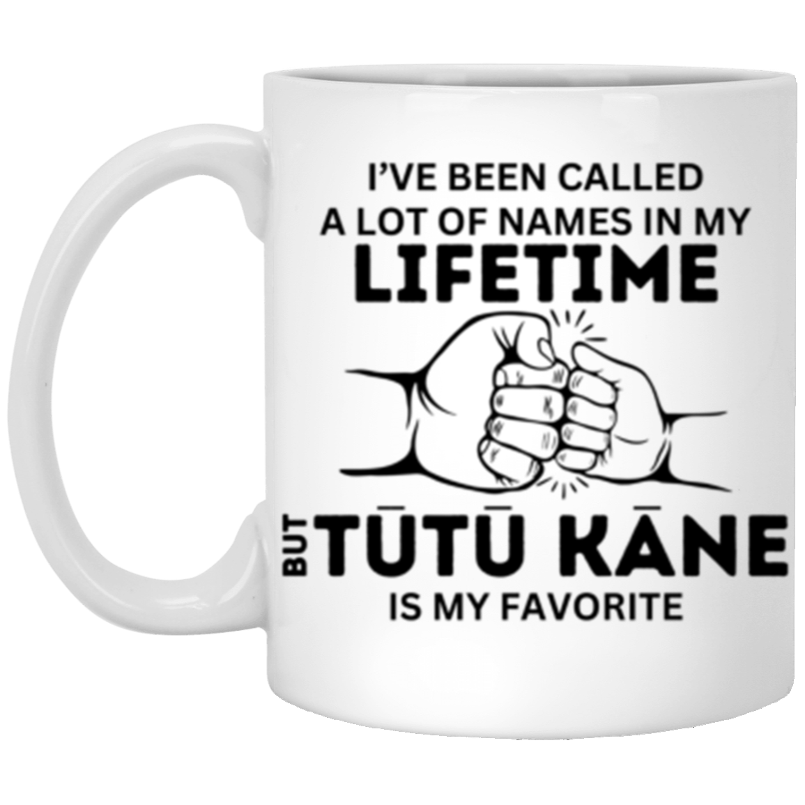 I've Been Called A Lot of Names But 'Grandpa, Abuelo, Papa, Pop-Pop or Tutu Kane' Is My Favorite - 11 & 15 oz White Mug