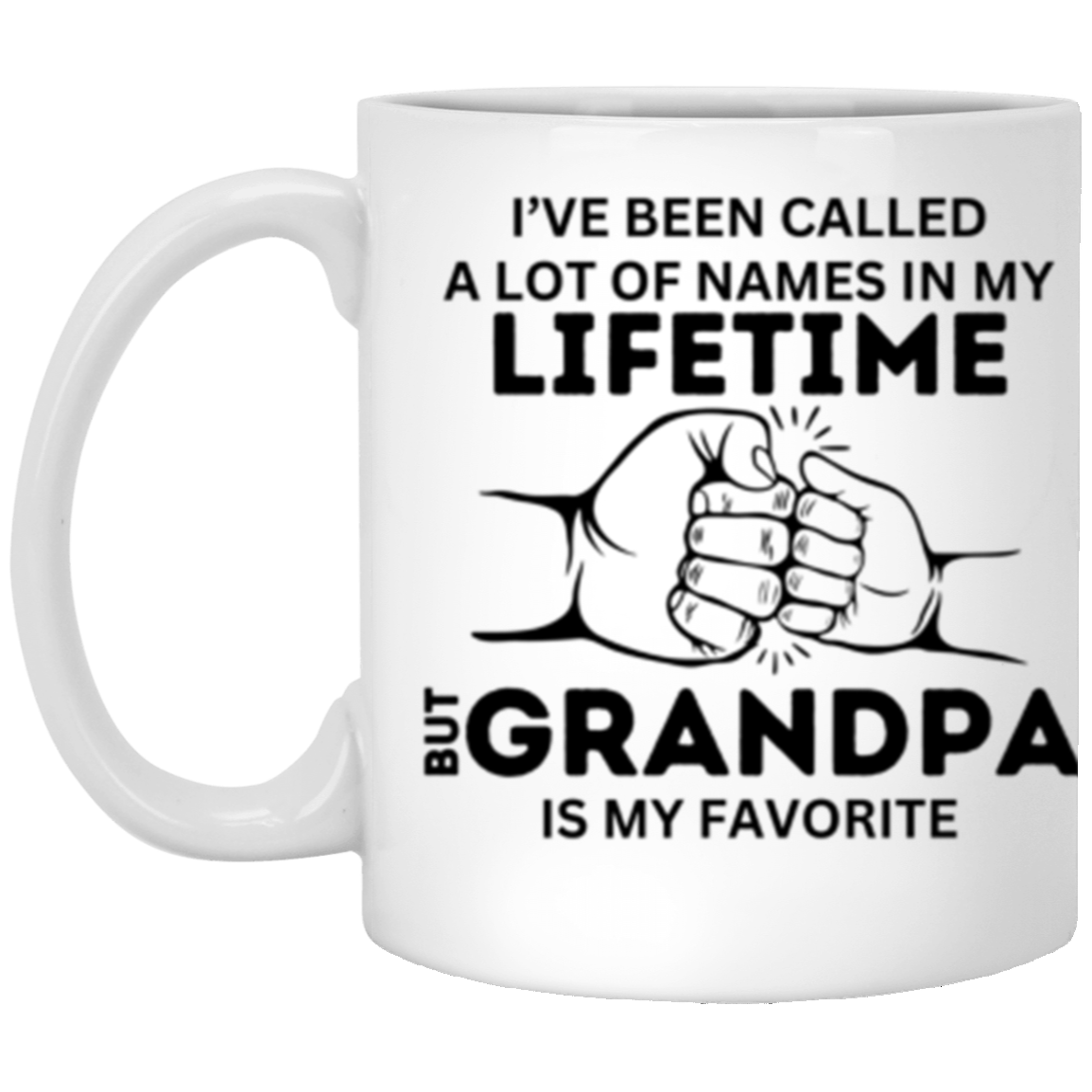 I've Been Called A Lot of Names But 'Grandpa, Abuelo, Papa, Pop-Pop or Tutu Kane' Is My Favorite - 11 & 15 oz White Mug