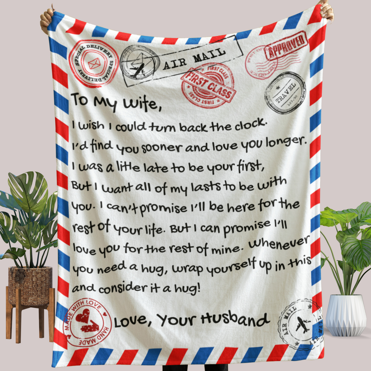 To My Wife Arctic Fleece Blanket 50x60