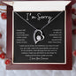 I'm Sorry - Forgive Me (Forever Love Necklace), Gift for Girlfriend, Gift for Wife, Gift for Soulmate