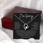 I'm Sorry - Forgive Me (Forever Love Necklace), Gift for Girlfriend, Gift for Wife, Gift for Soulmate