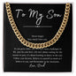 To My Son | Be Awesome - Love Dad (Cuban Link Chain)