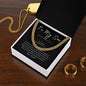 To My Son | Be Awesome - Love Dad (Cuban Link Chain)