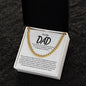 To My Dad, Gift To Dad From Son or Daughter, Gift For Dad, Just Because Gift For Dad, Father's Day Gift, Christian Gift For Dad, (Cuban Link Chain)