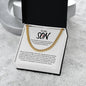 To My Son, Christmas Gift For Son, Just Because For Son, Christian Chain For Son, Christian Jewelry For Son (Cuban Link Chain)