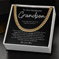 To Our Handsome Grandson - We Love You (Link Cuban Chain), Gift for Grandson
