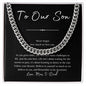 To Our Son | Be Awesome - Love Mom & Dad