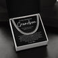To My Handsome Grandson - I Love You (Cuban Link Chain), Gift for Grandson