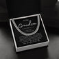To Our Grandson | Be Awesome - Love Grandma & Grandpa (Cuban Link Chain)
