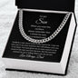 To My Son | I'm So Proud of You | Love Always Dad (Cuban Link Chain)