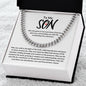 To My Son, Christmas Gift For Son, Just Because For Son, Christian Chain For Son, Christian Jewelry For Son (Cuban Link Chain)