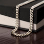 To My Son | Be Awesome - Love Mom (Cuban Link Chain)
