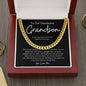 To Our Handsome Grandson - We Love You (Link Cuban Chain), Gift for Grandson