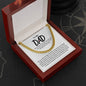 To My Dad, Gift To Dad From Son or Daughter, Gift For Dad, Just Because Gift For Dad, Father's Day Gift, Christian Gift For Dad, (Cuban Link Chain)