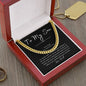 To My Son | Be Awesome - Love Dad (Cuban Link Chain)