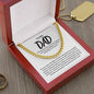 To My Dad, Gift To Dad From Son or Daughter, Gift For Dad, Just Because Gift For Dad, Father's Day Gift, Christian Gift For Dad, (Cuban Link Chain)