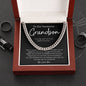 To Our Handsome Grandson - We Love You (Link Cuban Chain), Gift for Grandson