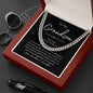 To Our Grandson | Be Awesome - Love Grandma & Grandpa (Cuban Link Chain)