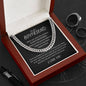 To My Boyfriend - I Love You, Valentine's Day Gift for Boyfriend, Promise Necklace for Him, Boyfriend Birthday Gift, Christmas Gift, Just Because (Cuban Link Chain)