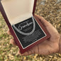 To My Handsome Grandson - I Love You (Cuban Link Chain), Gift for Grandson