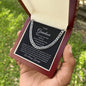 To My Grandson | I'm So Proud of You | Love Grandpa (Cuban Link Chain)