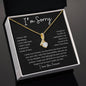 I'm Sorry - Forgive Me - I Love You Forever (Alluring Beauty Necklace), Gift for Girlfriend, Gift for Wife, Gift for Soulmate, Gift for Future Wife