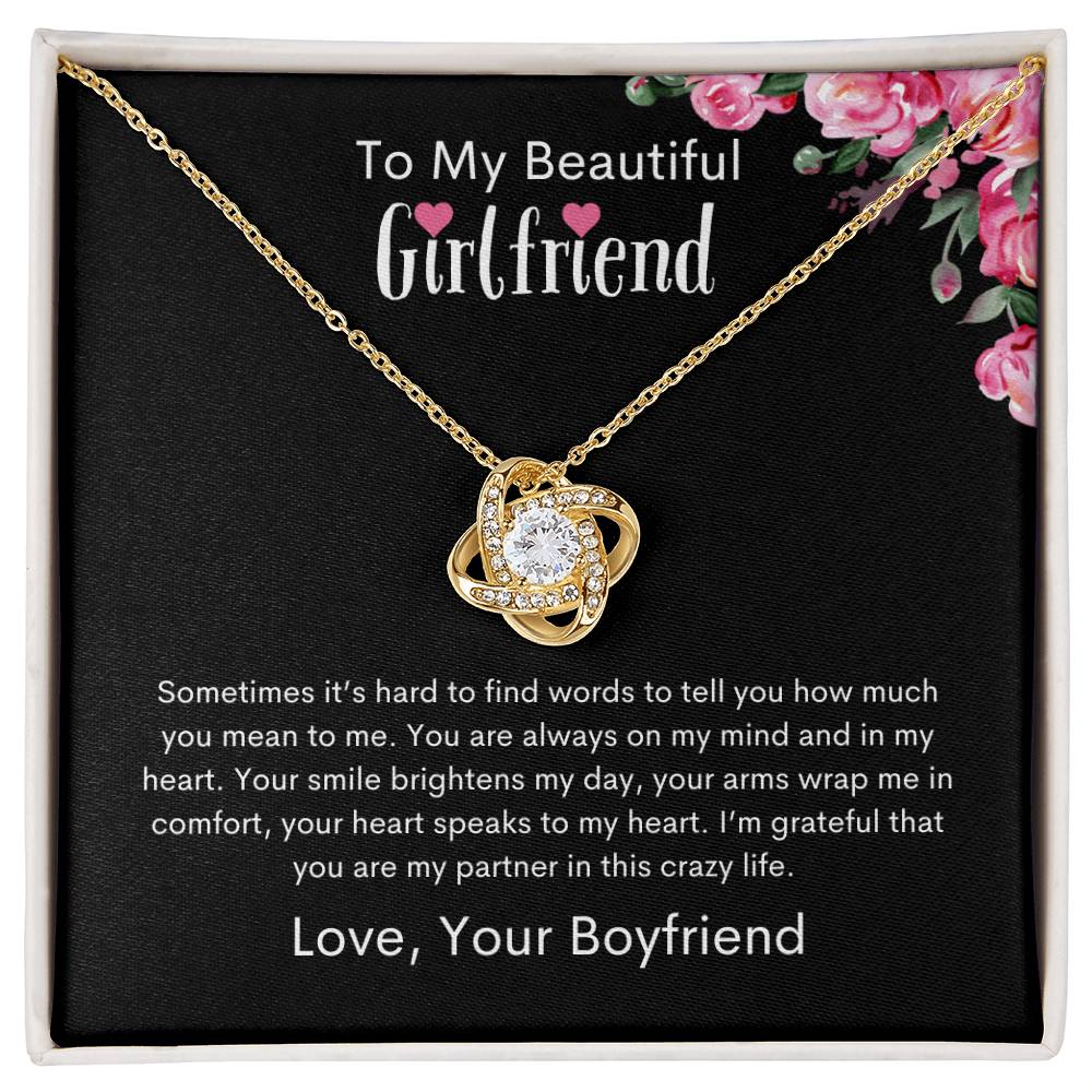 To My Girlfriend | Love Your Boyfriend (Love Knot Necklace)