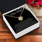 Gift For Mom From Daughter or Son, Mother's Day Necklace, Christmas Gift, Mom Birthday Gift, Mom Necklace, For Mom Just Because (Love Knot Necklace)