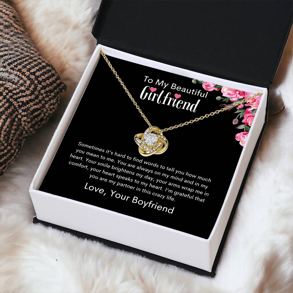 To My Girlfriend | Love Your Boyfriend (Love Knot Necklace)