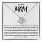Mother's Day Gift, Gift For Mom From Son or Daughter, Christian Necklace, Just Because For Mom, Christian Jewelry (Love Knot Necklace)