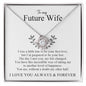To My Future Wife | I'm Prepared To Be Your Last (Love Knot Necklace)