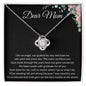 Gift For Mom From Daughter or Son, Mother's Day Necklace, Christmas Gift, Mom Birthday Gift, Mom Necklace, For Mom Just Because (Love Knot Necklace)