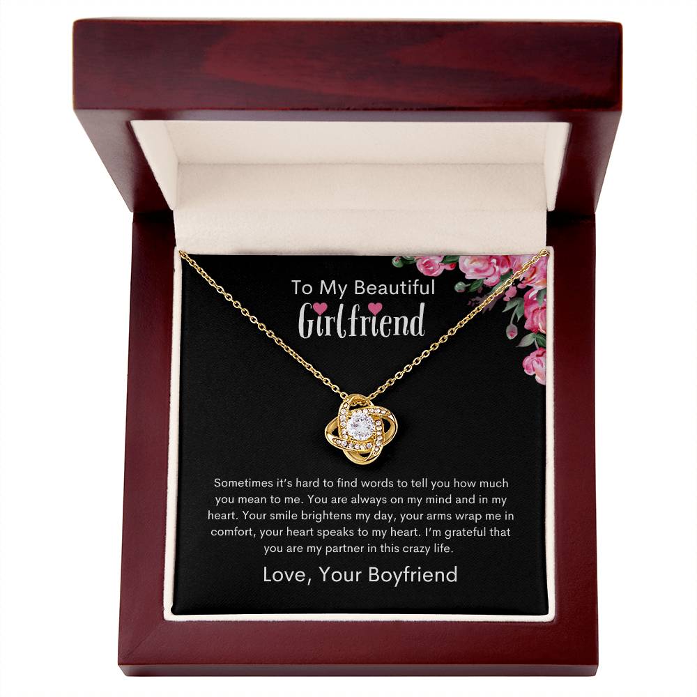 To My Girlfriend | Love Your Boyfriend (Love Knot Necklace)