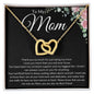 Mother's Day Gift, To My Mom, Gift For Mom From Son or Daughter, Just Because Gift For Mom, Necklace For Mom (Interlocking Heart Necklace)