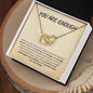 You Are Enough, Gift For Wife, Gift For Daughter, Gift for Mom, Gift for Girlfriend, Gift for Aunt (Interlocking Hearts Necklace)