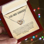 You Are Enough, Gift For Wife, Gift For Daughter, Gift for Mom, Gift for Girlfriend, Gift for Aunt (Interlocking Hearts Necklace)