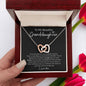 To My Beautiful Granddaughter - I Love You (Interlocking Hearts Necklace), Gift for Granddaughter, Birthday Gift for Granddaughter, Valentine's Day Gift for Granddaughter, Just Because gift for Granddaughter