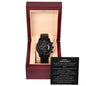 To My One & Only | I Love You With My Last Breath (Black Chronograph Watch)