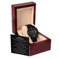 To My One & Only | I Love You With My Last Breath (Black Chronograph Watch)