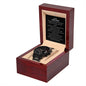 To My One & Only | I Love You With My Last Breath (Black Chronograph Watch)