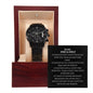 To My One & Only | I Love You With My Last Breath (Black Chronograph Watch)