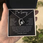 I'm Sorry - Forgive Me (Forever Love Necklace), Gift for Girlfriend, Gift for Wife, Gift for Soulmate