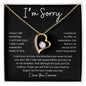 I'm Sorry - Forgive Me (Forever Love Necklace), Gift for Girlfriend, Gift for Wife, Gift for Soulmate