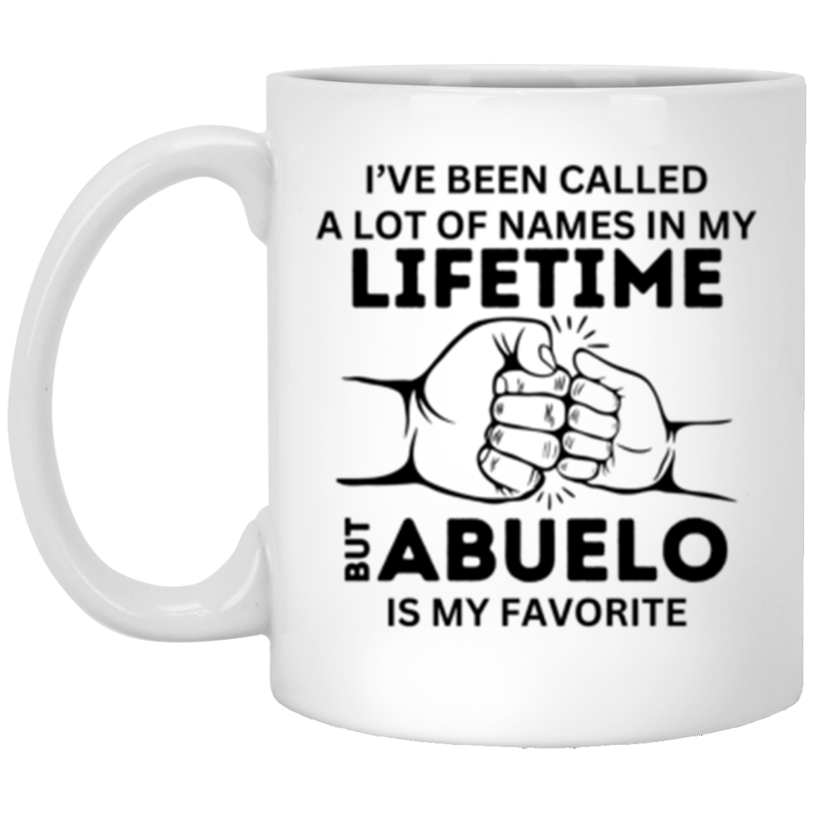 I've Been Called A Lot of Names But 'Grandpa, Abuelo, Papa, Pop-Pop or Tutu Kane' Is My Favorite -  11 & 15 oz White Mug