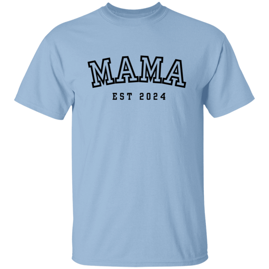 Mama Est 2024 T-Shirt | Mother's Day Gift, New Mom Gift, Pregnancy Announcement