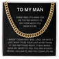 To My Man | You Complete Me (Cuban Link Chain)