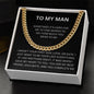 To My Man | You Complete Me (Cuban Link Chain)