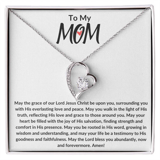 Mother's Day Gift, Gift For Mom From Son or Daughter, For Mom Just Because, Necklace For Mom, Encouragement and Blessings For Mom, Christian Jewelry (Forever Love Necklace)